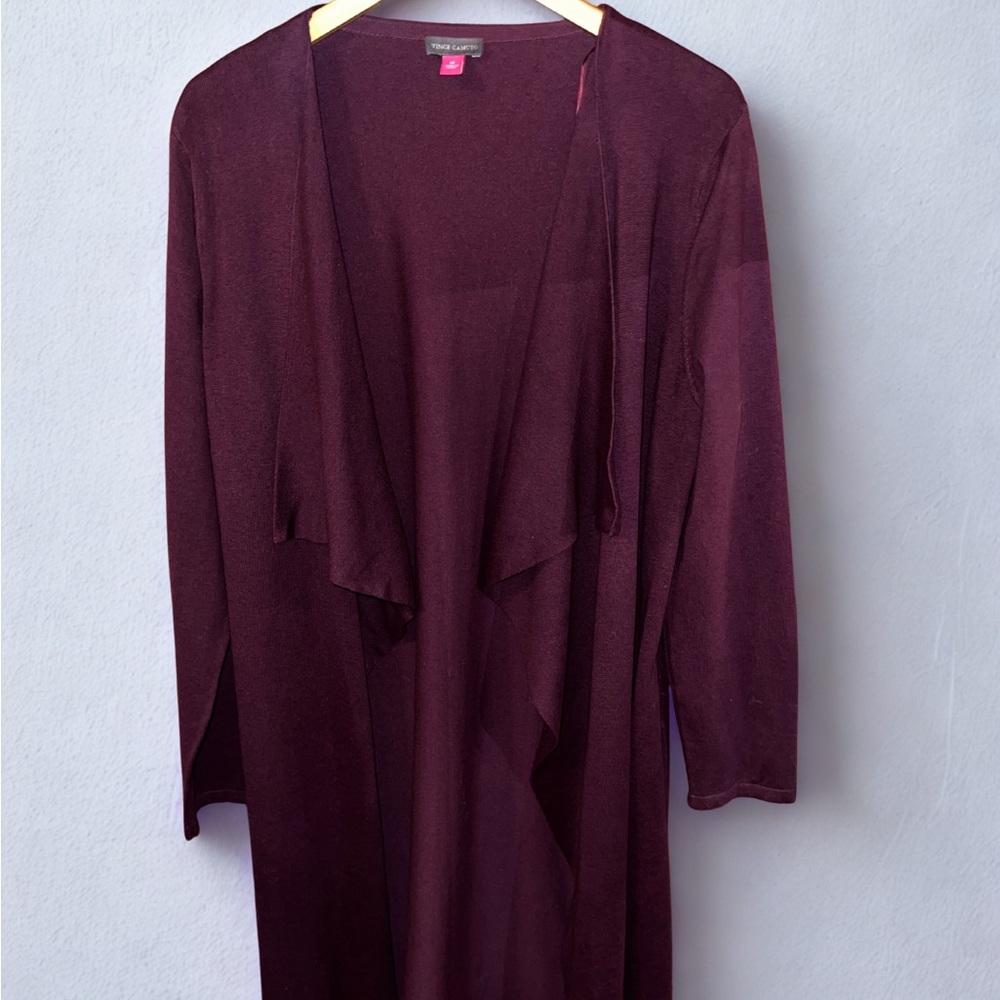 Vince Camuto Deep Burgundy Women's Cardigan